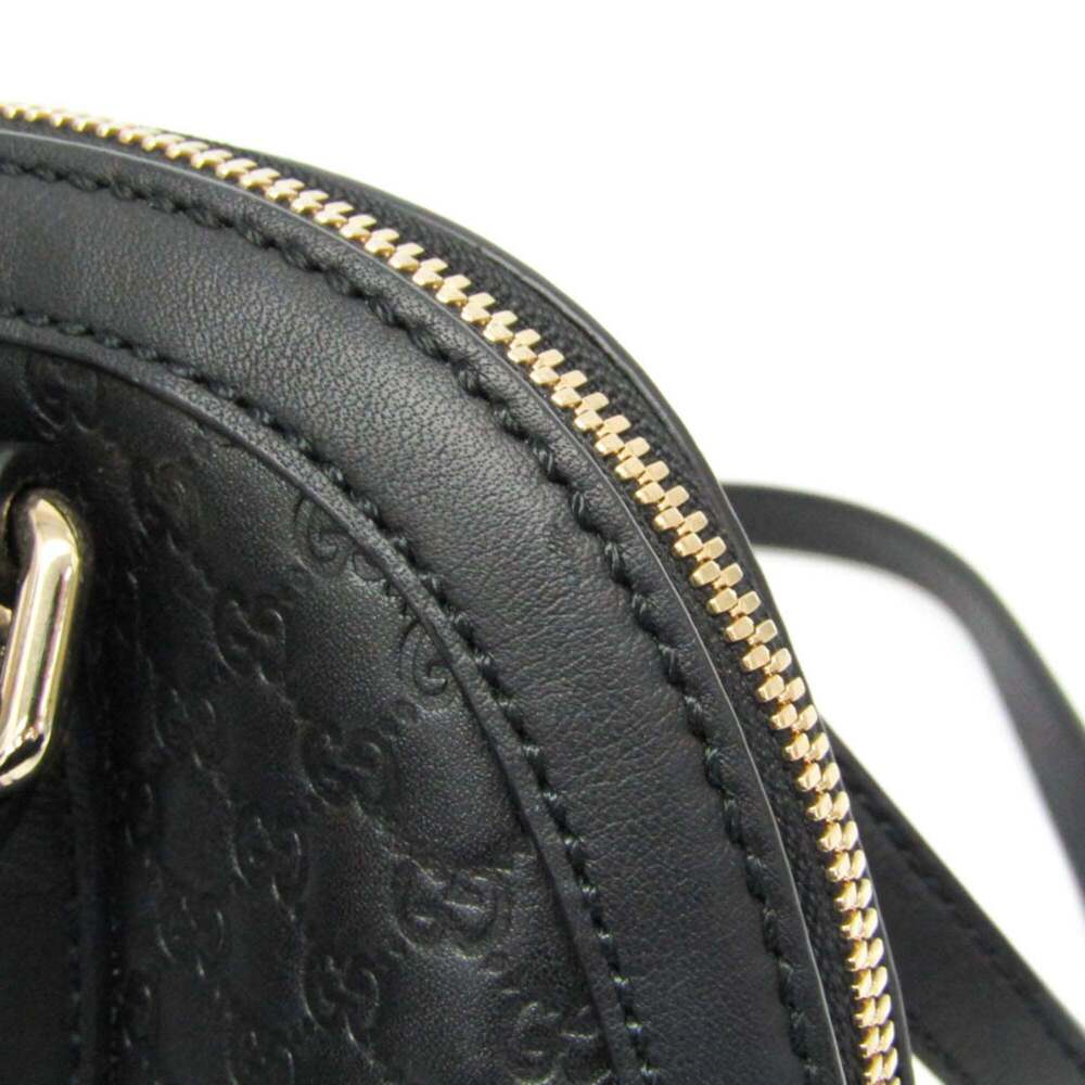 GUCCI Authentic Black Leather Shoulder Bag - Picture 8 of 16